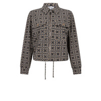 Zoso Printed Sport Jacket Black Camel