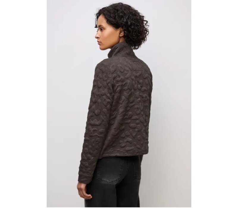 Street One Leopard Jacket Rustic Brown Melange