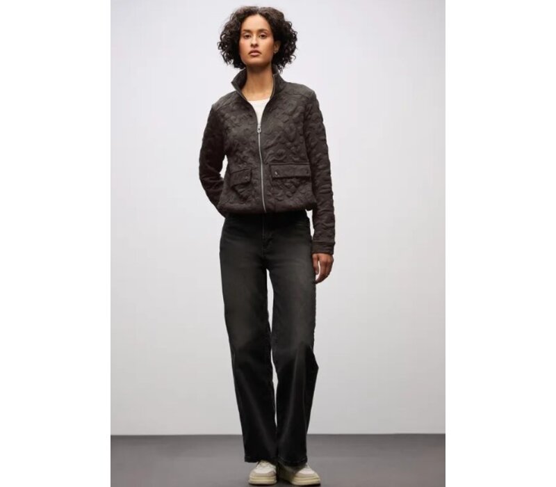 Street One Leopard Jacket Rustic Brown Melange