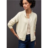 Street One Soft Fine Structure Zipper Jacket Soft Beige