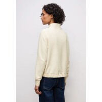 Street One Soft Fine Structure Zipper Jacket Soft Beige