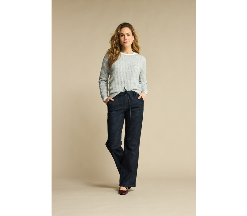 Red Button Claudette Blue Denim Stripe Lengte 33 Dark Blue