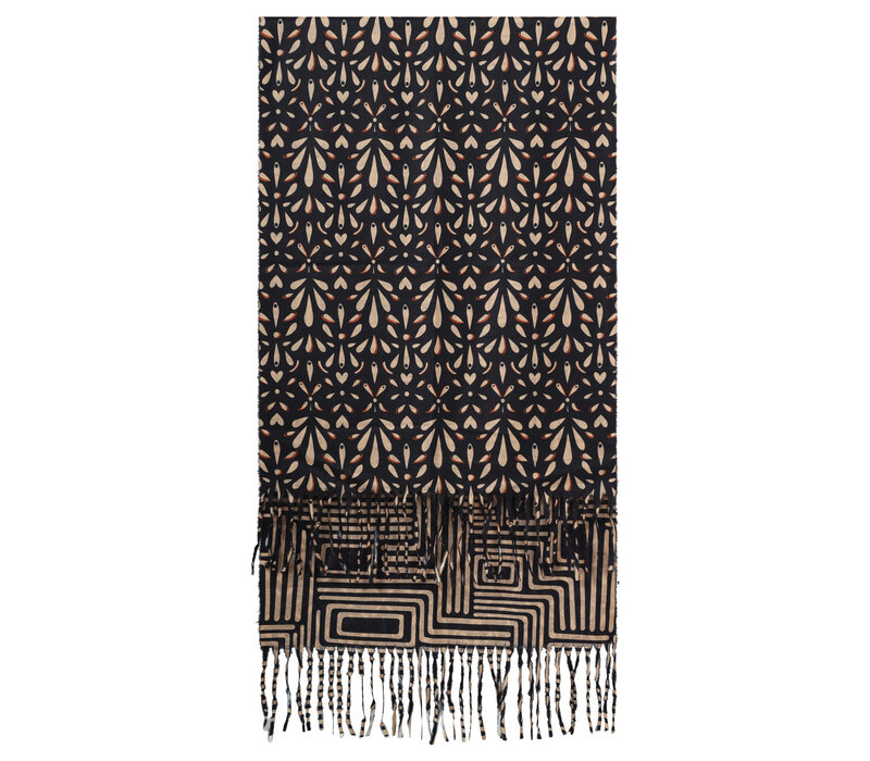 Smashed Lemon Sjaal Black Camel