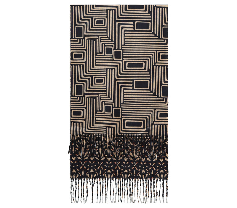 Smashed Lemon Sjaal Black Camel