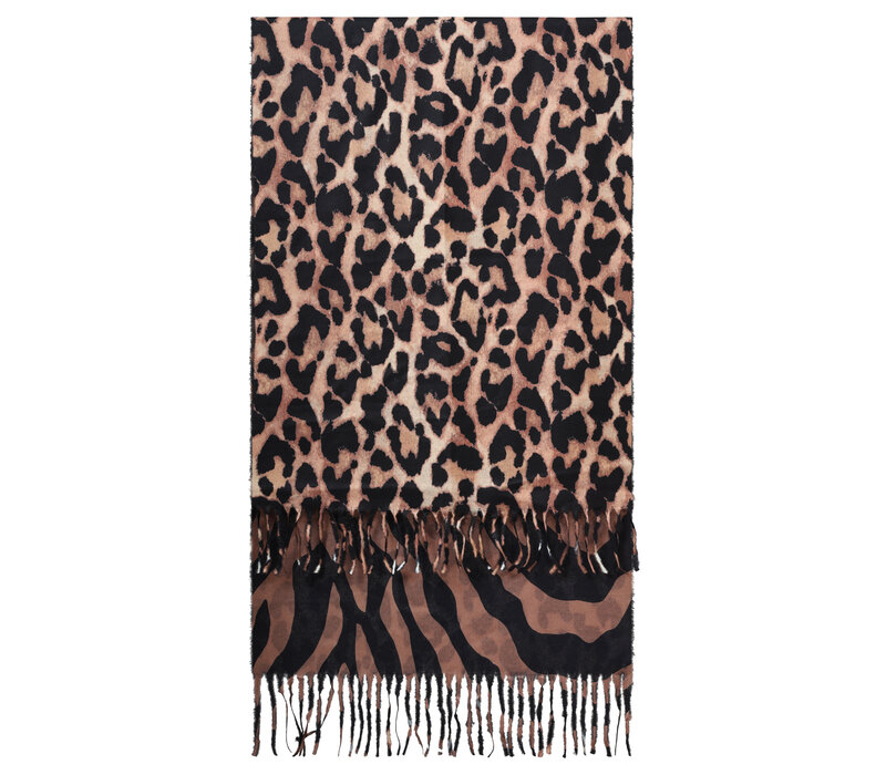 Smashed Lemon Scarf Brown Black