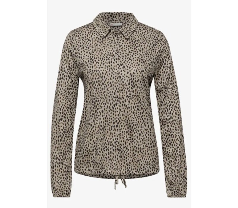 Street One Printed Jersey Blouse Sanded Beige