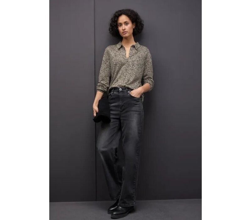 Street One Printed Jersey Blouse Sanded Beige