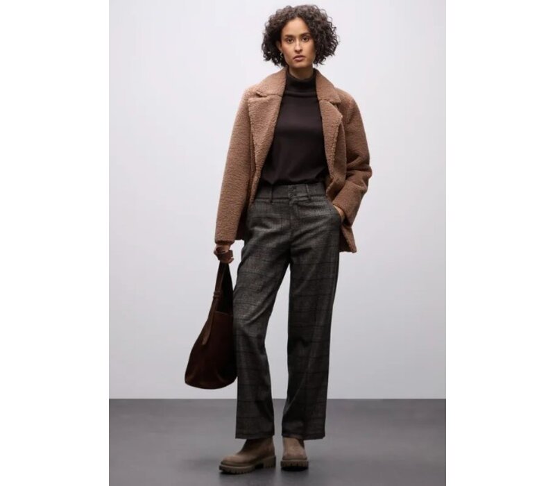 Street One Straight Leg Ruit Darkest Brown