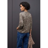 Street One Printed Soft Turtle Neck Sanded Beige