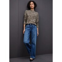 Street One Printed Soft Turtle Neck Sanded Beige