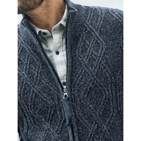 Lerros Gebreid Kabelvest Classic Navy