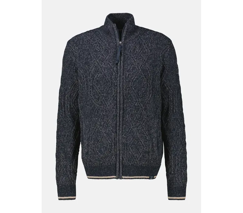 Lerros Gebreid Kabelvest Classic Navy
