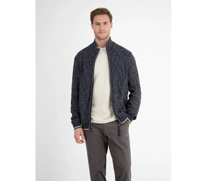 Lerros Gebreid Kabelvest Classic Navy