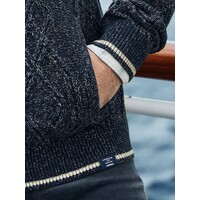 Lerros Gebreid Kabelvest Classic Navy