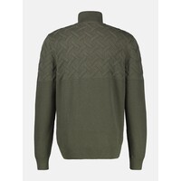 Lerros Jaquard Gestreepte Trui Nordic Olive