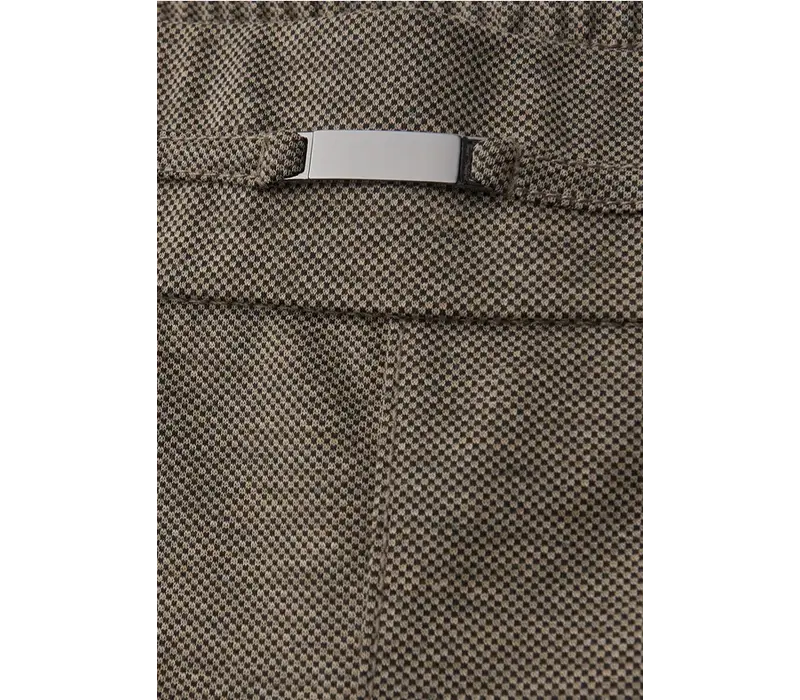 Street One Bonny Buckle Piquee Melange Darkest Brown Melange