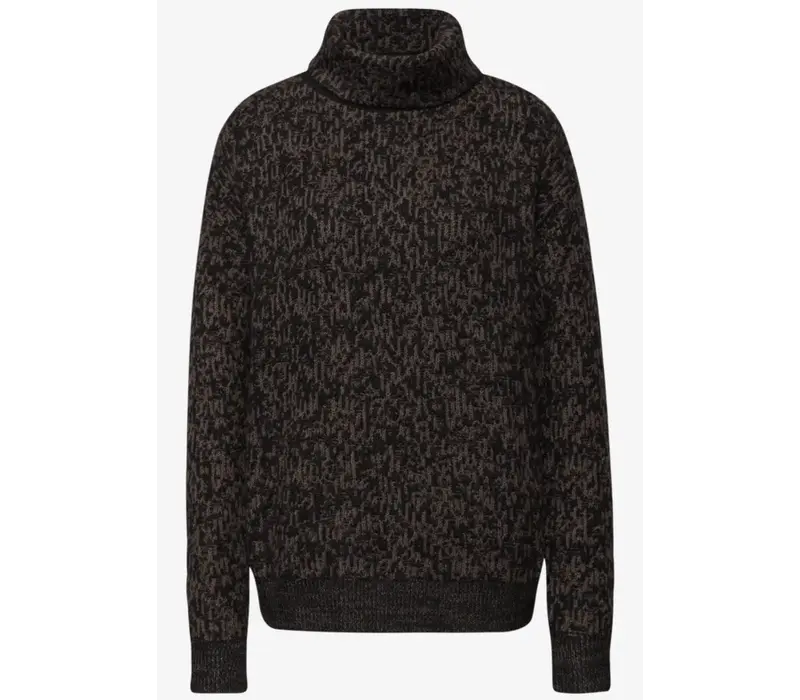 Street One Cosy Bi Colored Sweater Black