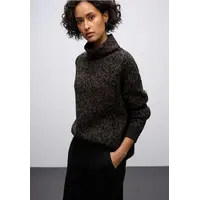 Street One Cosy Bi Colored Sweater Black