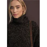 Street One Cosy Bi Colored Sweater Black