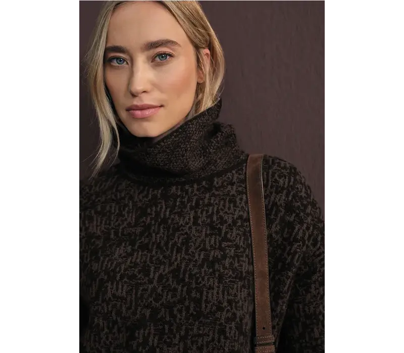 Street One Cosy Bi Colored Sweater Black