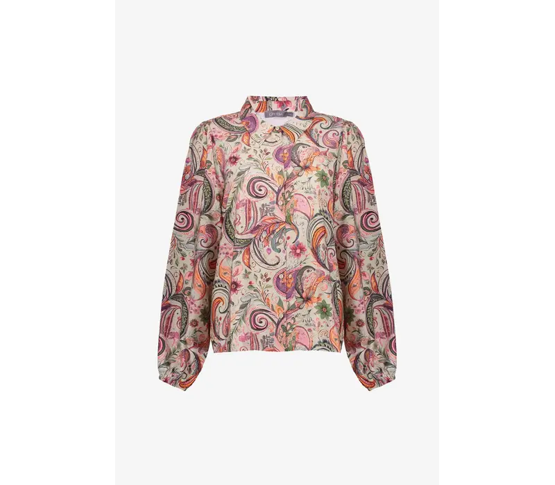 Geisha Blouse Beige Soft Pink