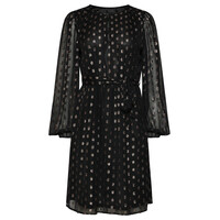 Smashed Lemon Dress Black Gold