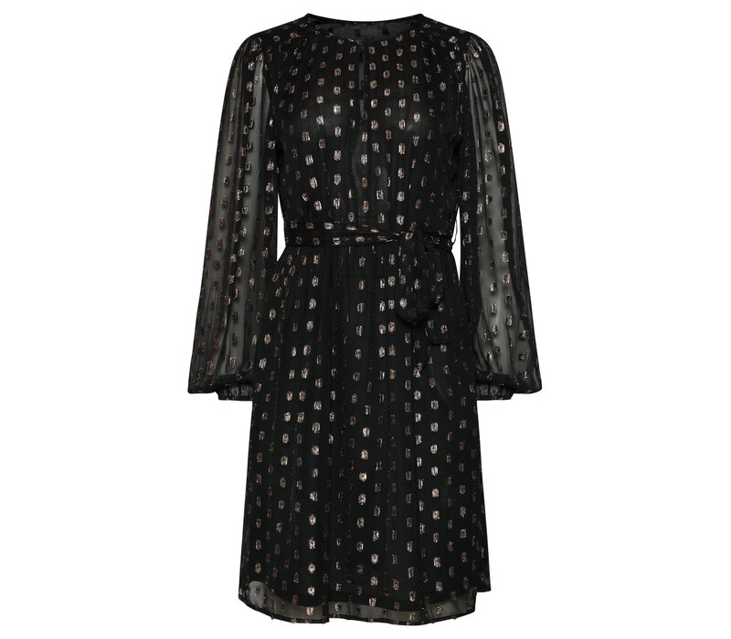 Smashed Lemon Dress Black Gold