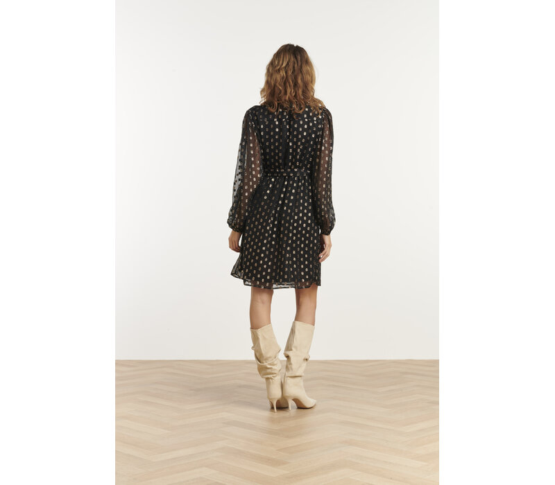 Smashed Lemon Dress Black Gold