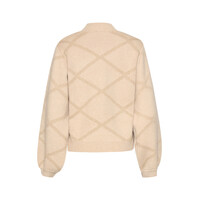 Smashed Lemon Knit Top Sand Gold