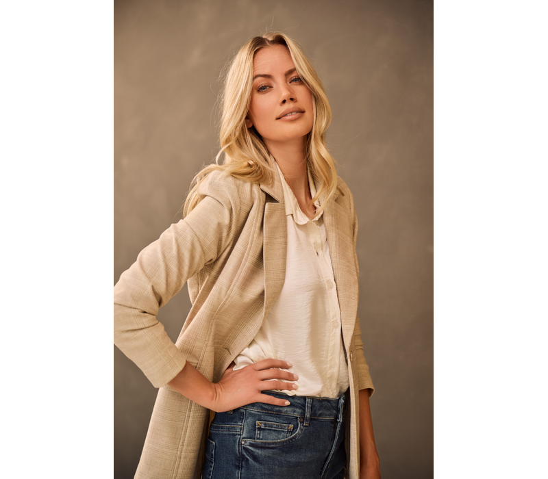 Helena Hart Blazer Ziggy Ruit Lurex Sand