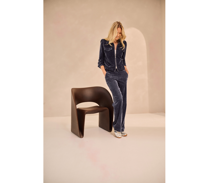 Helena Hart Blazer Riga Chenille Marine