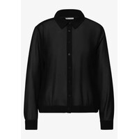 Street One Chiffon Buttoned Shirtcollar Blouse Black