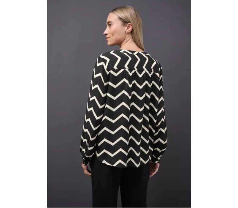 Street One Tunicblouse Stud Details Black