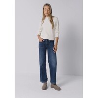 Street One Wide Leg Mid Waist Indigo Washed