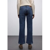 Street One Wide Leg Mid Waist Indigo Washed