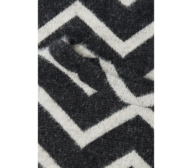 Street One Fluffy Dessin Shirt Black