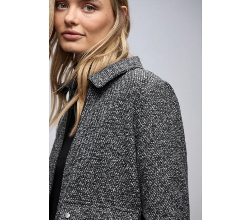 Street One Salt and Pepper Jacket Black
