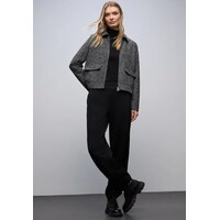 Street One Salt and Pepper Jacket Black