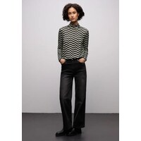 Street One Printed Basic Roll Neck Shirt Black