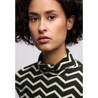 Street One Printed Basic Roll Neck Shirt Black