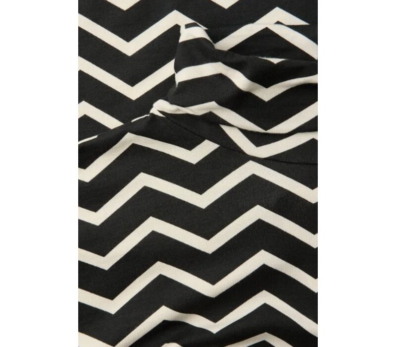 Street One Printed Basic Roll Neck Shirt Black