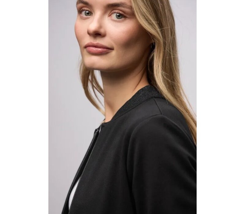 Street One Interlock Jacket Shiny Black