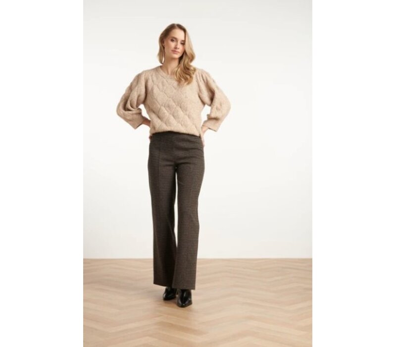 Smashed Lemon Gebreide Trui Camel