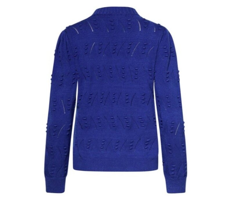 Smashed Lemon Knit Top Cobalt