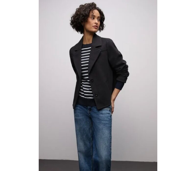 Street One Basic Sweater Stripes Deep Blue