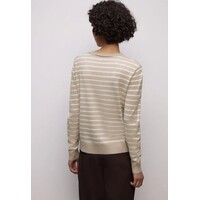 Street One Basic Sweater Stripes Cotton Beige