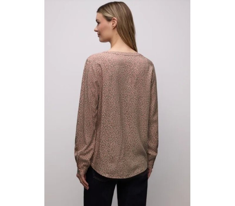 Street One Splitneck Tunic Blouse Light Apricot