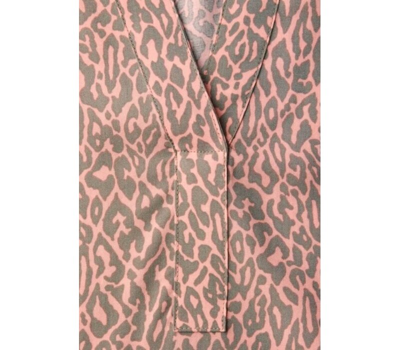 Street One Splitneck Tunic Blouse Light Apricot