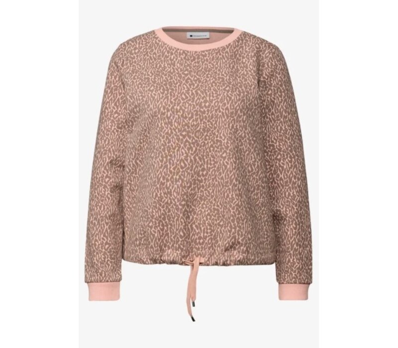 Street One Crewneck Leopard Light Apricot