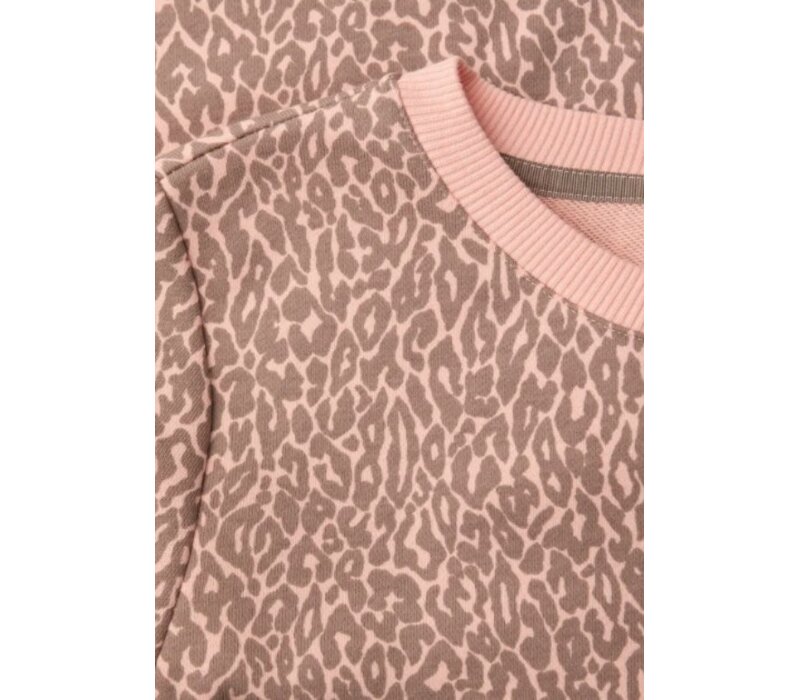 Street One Crewneck Leopard Light Apricot